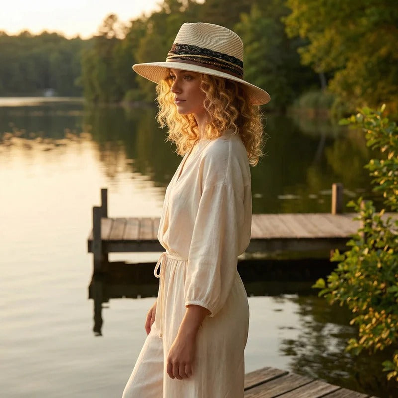 Wide-brim hat featured in a guide to reshaping hat brims