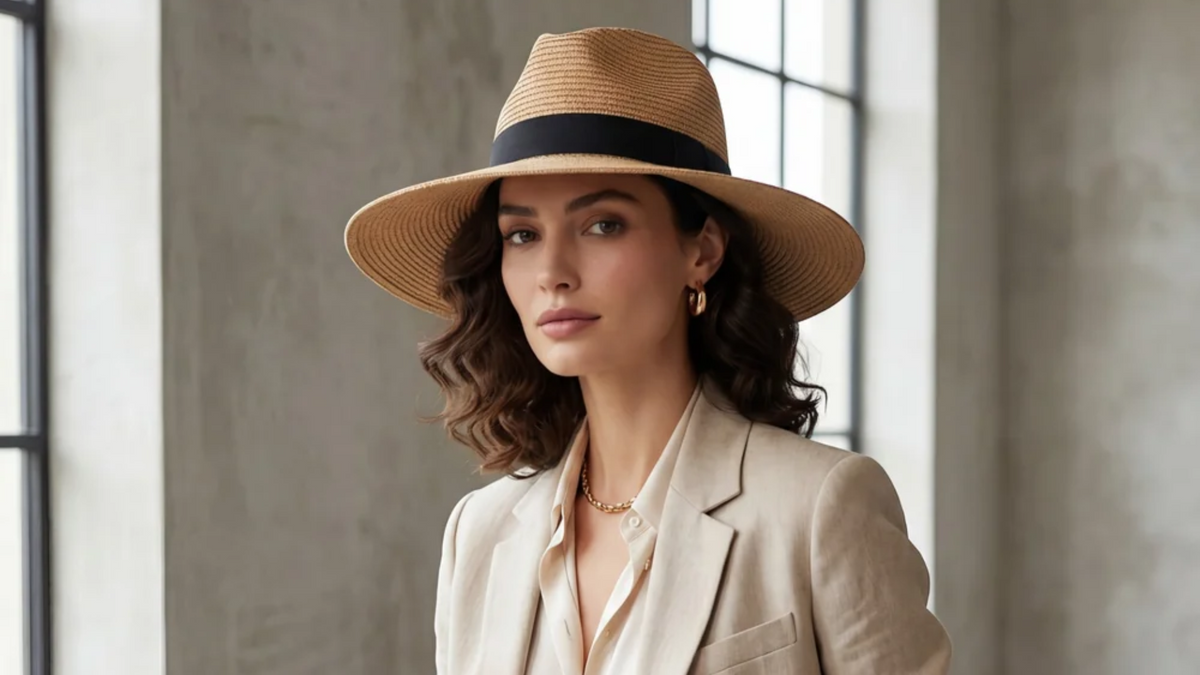 Wide-brim sun hat