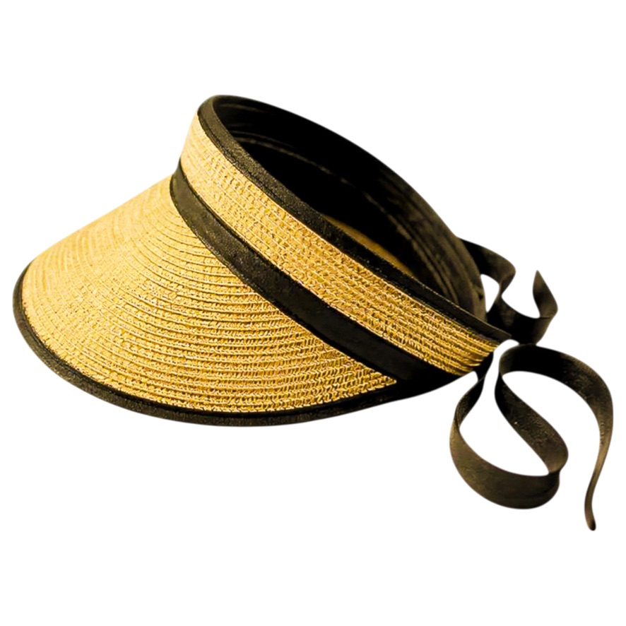 Damazo Eos beige classic visor protecting hairline and edges