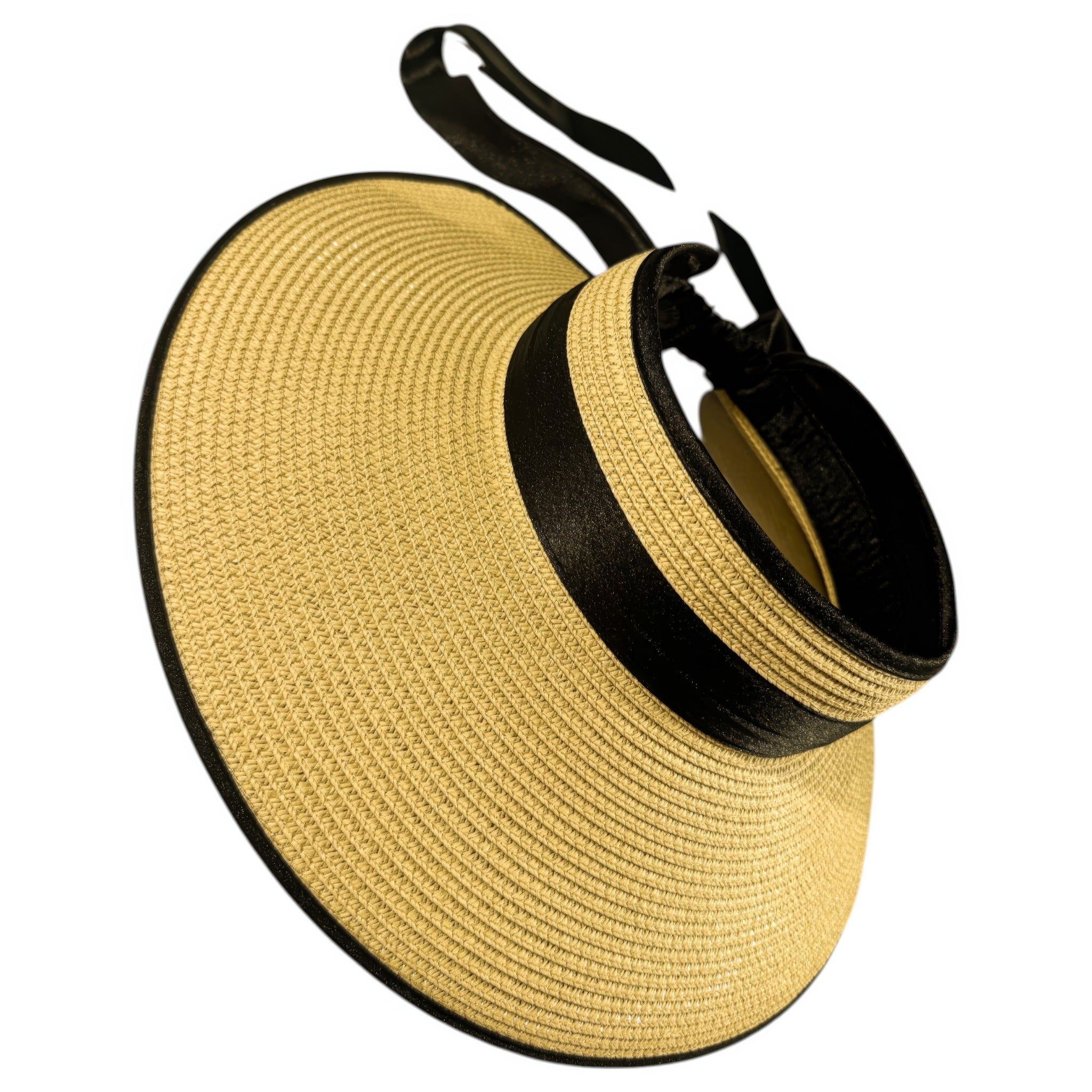 Damazo Eclipse open-top sun hat in beige with wide brim
