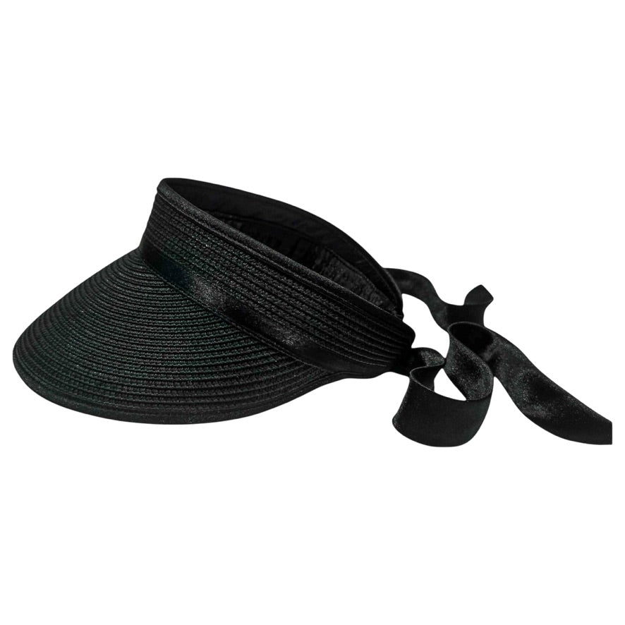 Damazo Eos black classic visor protecting hairline and edges