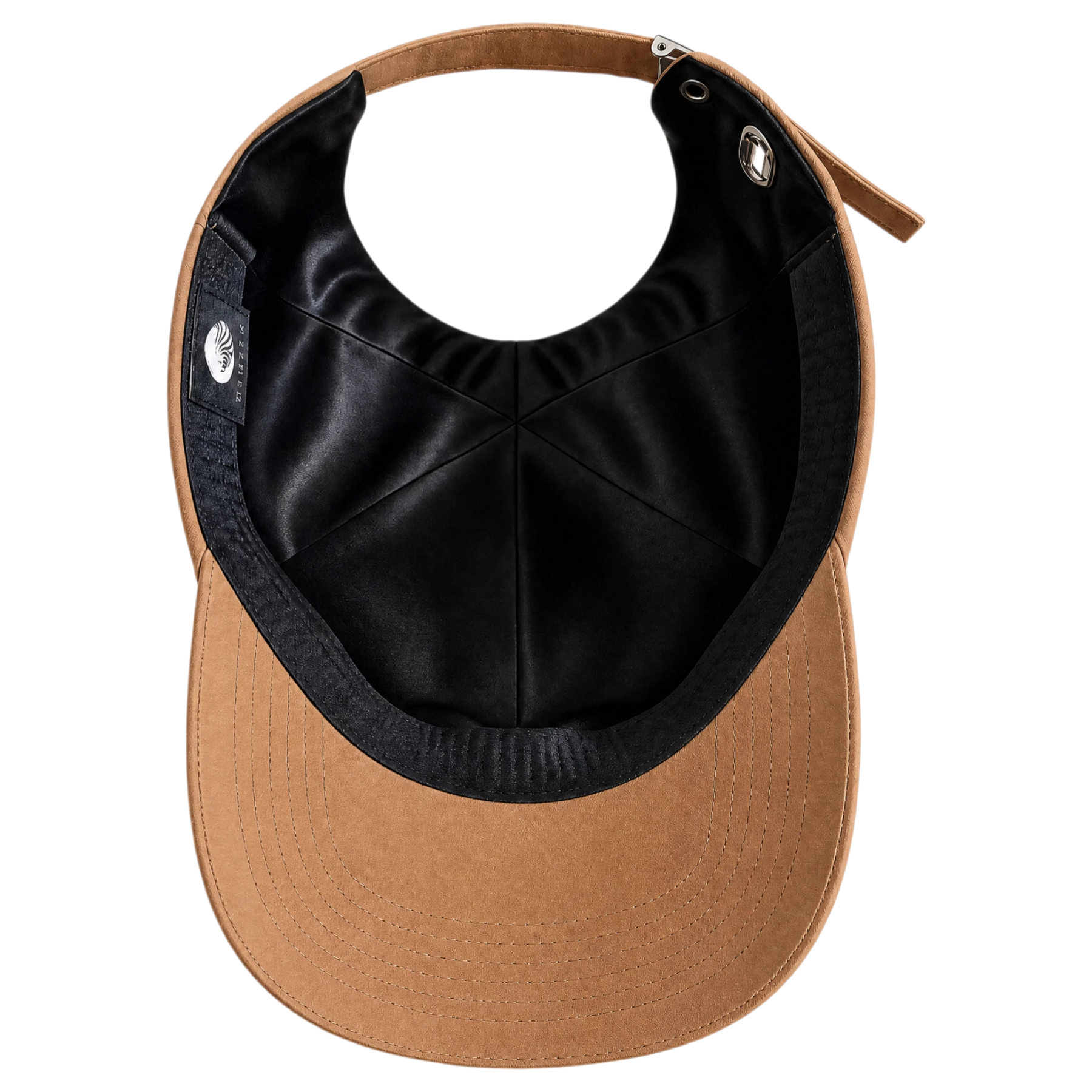 Damazo silk-lined crown detail