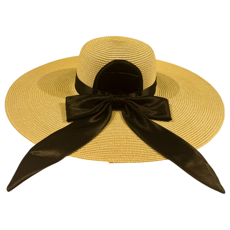 Damazo Soleil Flow hat with ponytail opening in beige
