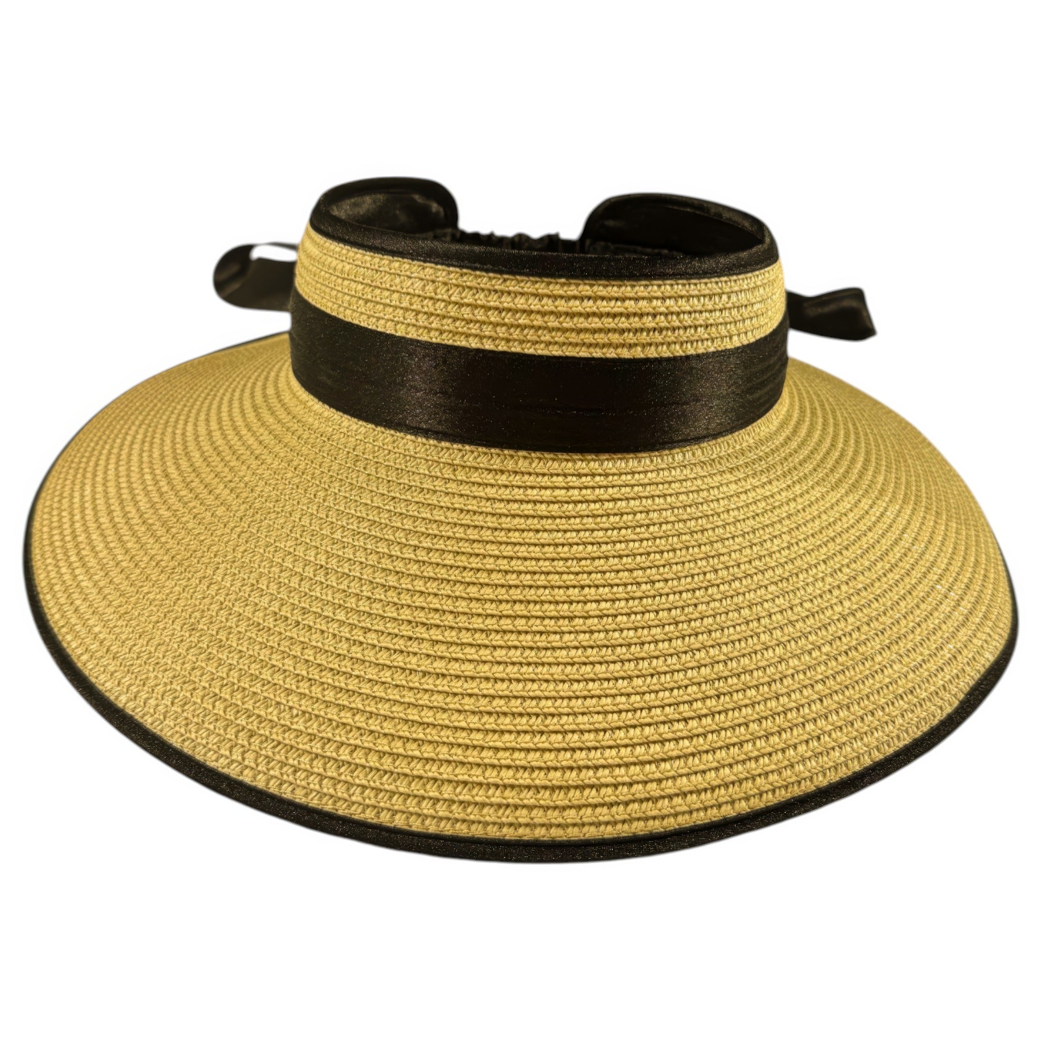 Damazo Eclipse open-top sun hat in beige with wide brim