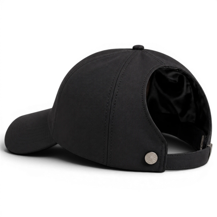 Damazo Veloura Flow silk-lined ponytail cap
