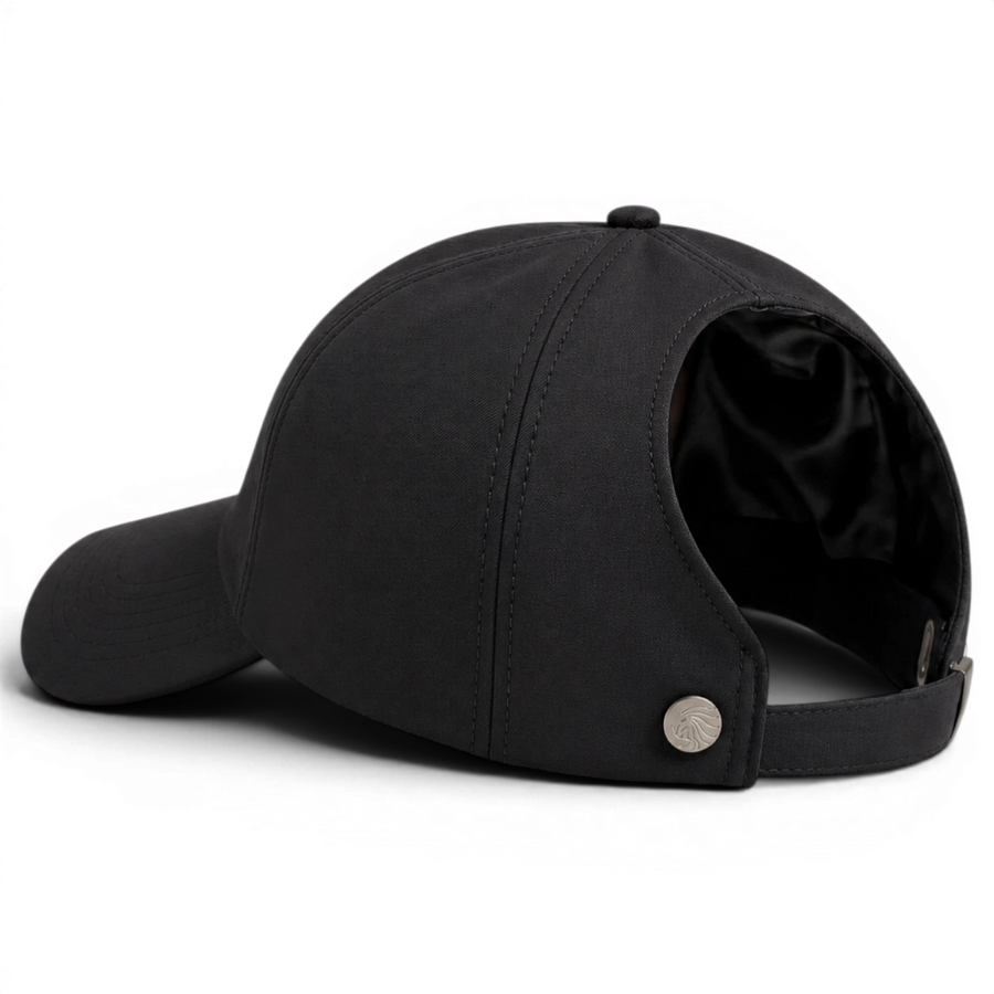 Veloura Flow · Silk-Lined Ponytail Cap