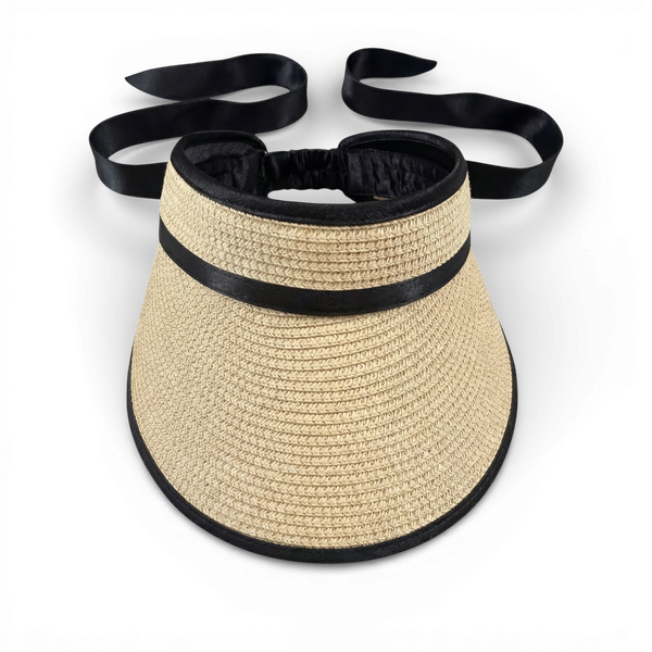 Damazo Eos silk-lined visor in beige