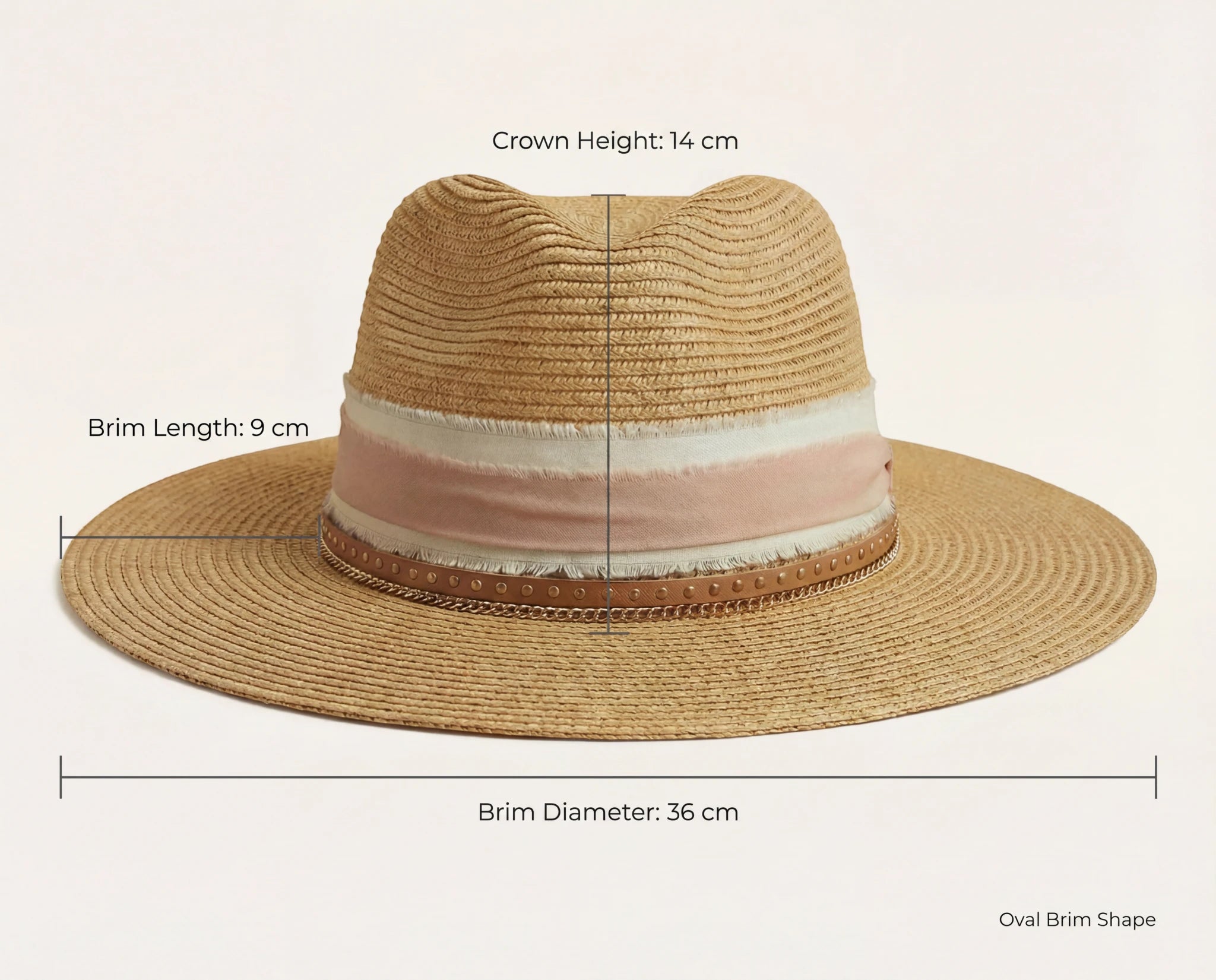 Damazo fedora dimensions overlay
