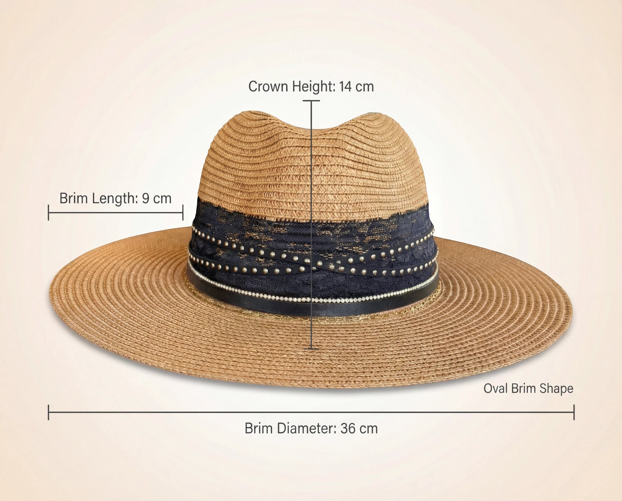 Damazo fedora dimensions overlay