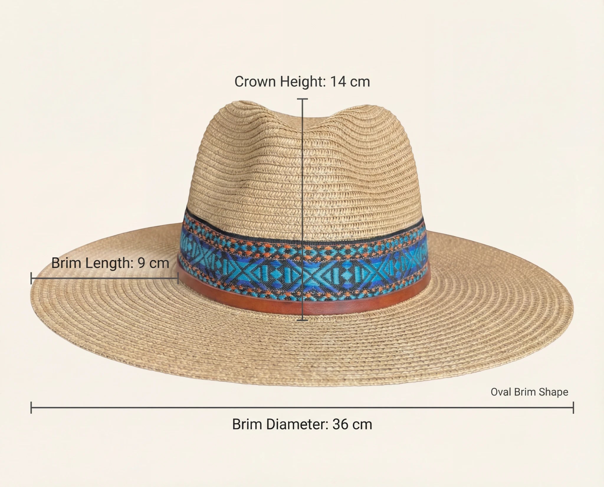 Damazo fedora dimensions overlay