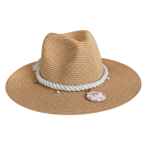 Damazo Salt & Sand Silk-Lined Sun Hat