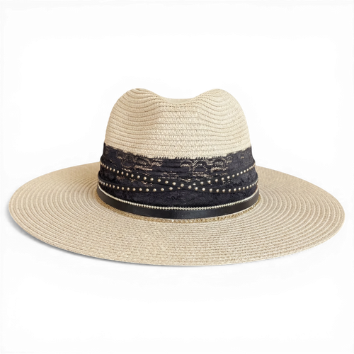 Damazo Onyx Heiress Silk-Lined Fedora