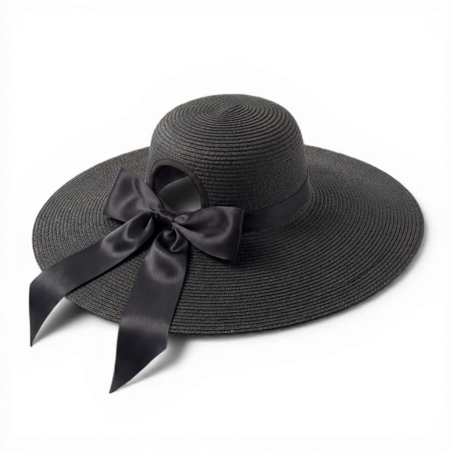 Flow · Silk-Lined Ponytail Sun Hat